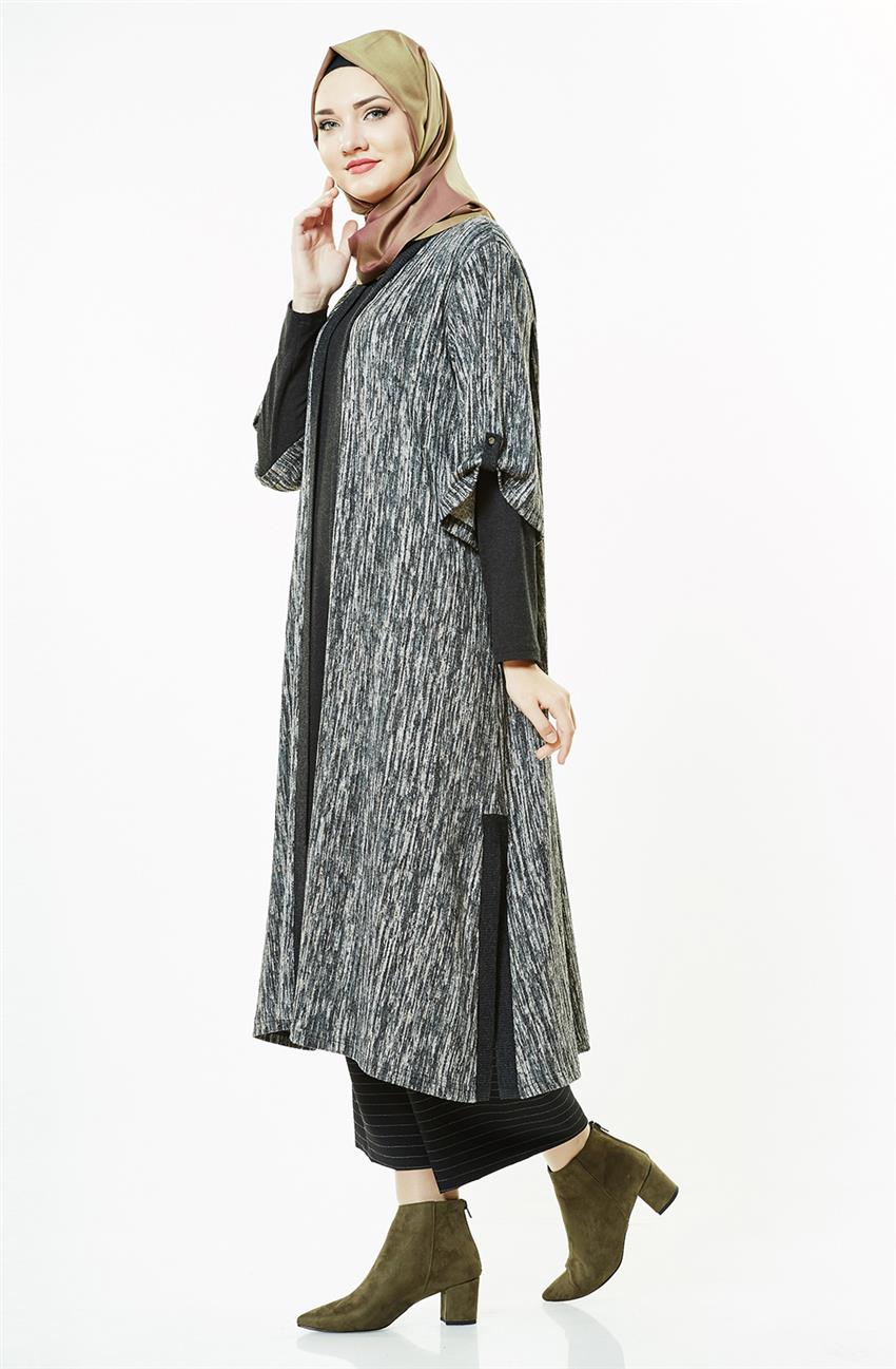 طقم فستان-لون الفحم ar-11080-50
