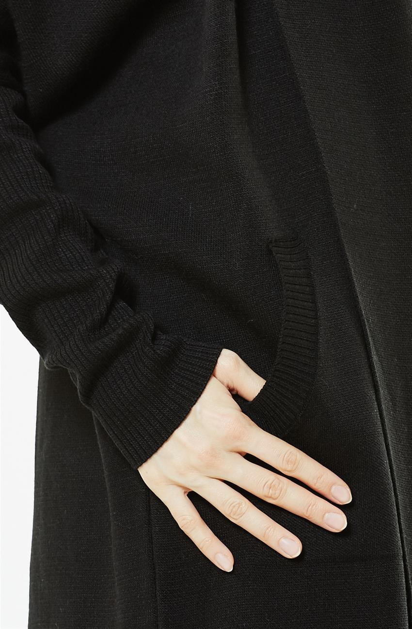 Pilise Knitwear Cardigan-Black 2550-01