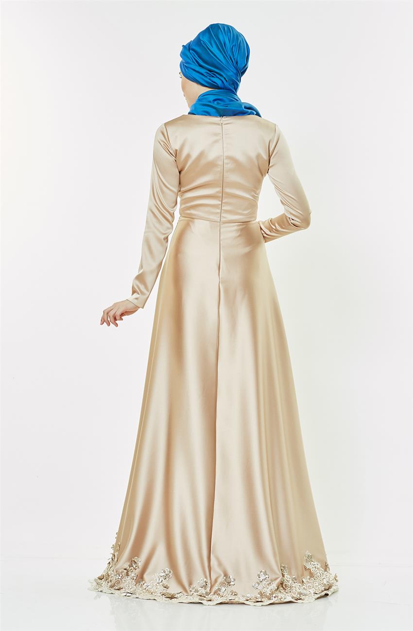 Evening Dress Dress-Beige 2270-11