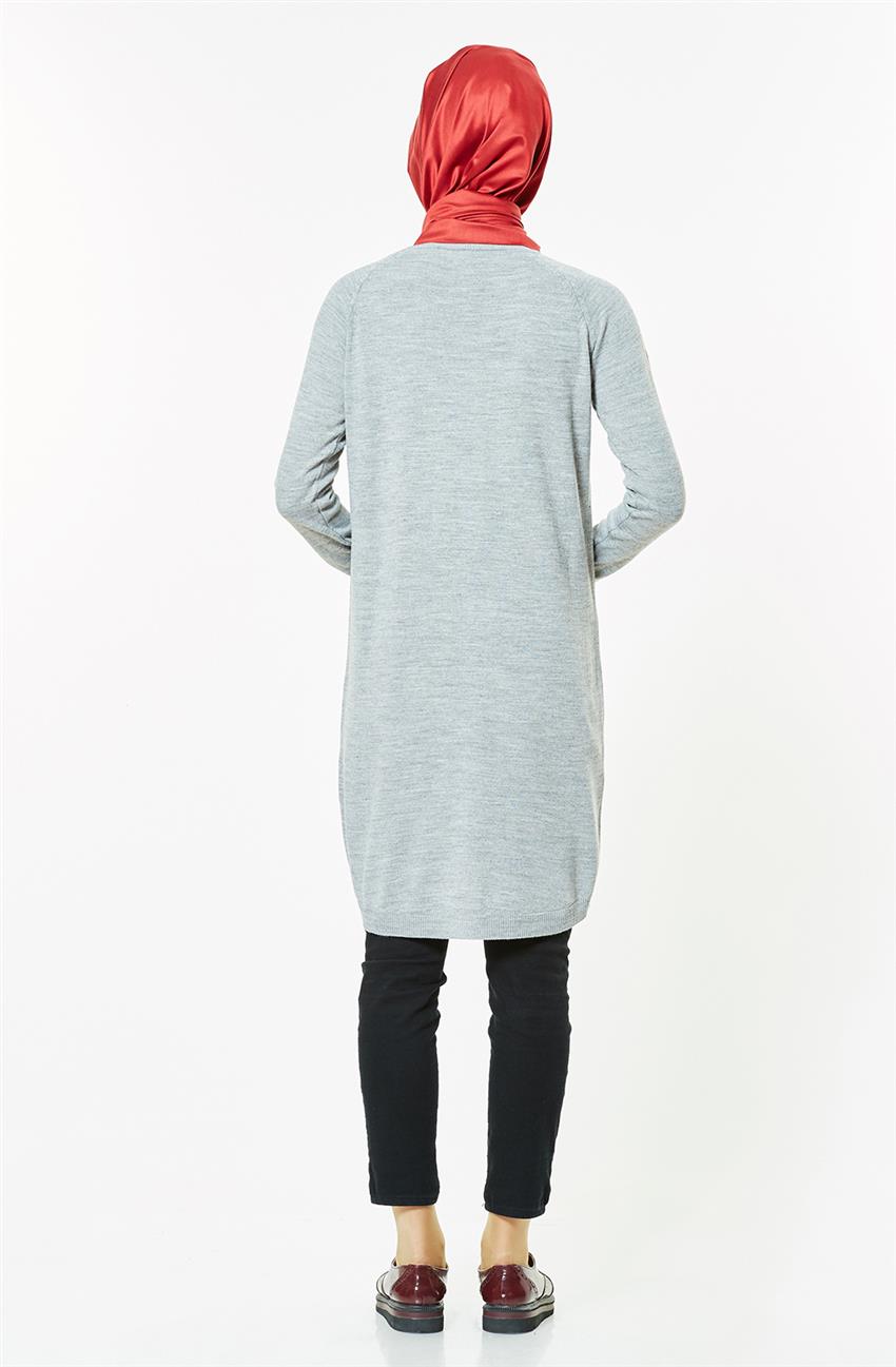 Pilise Knitwear Tunic-Gray 15021-04