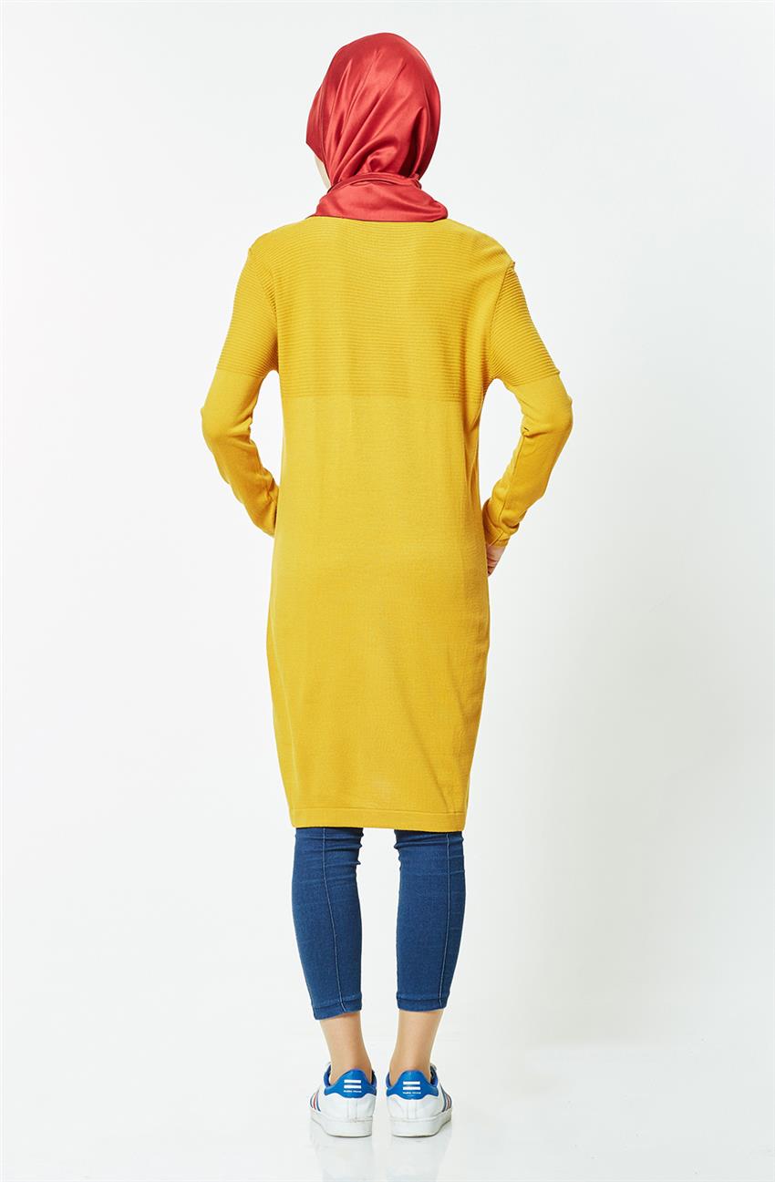 Pilise Knitwear Tunic-Mustard 15036-55
