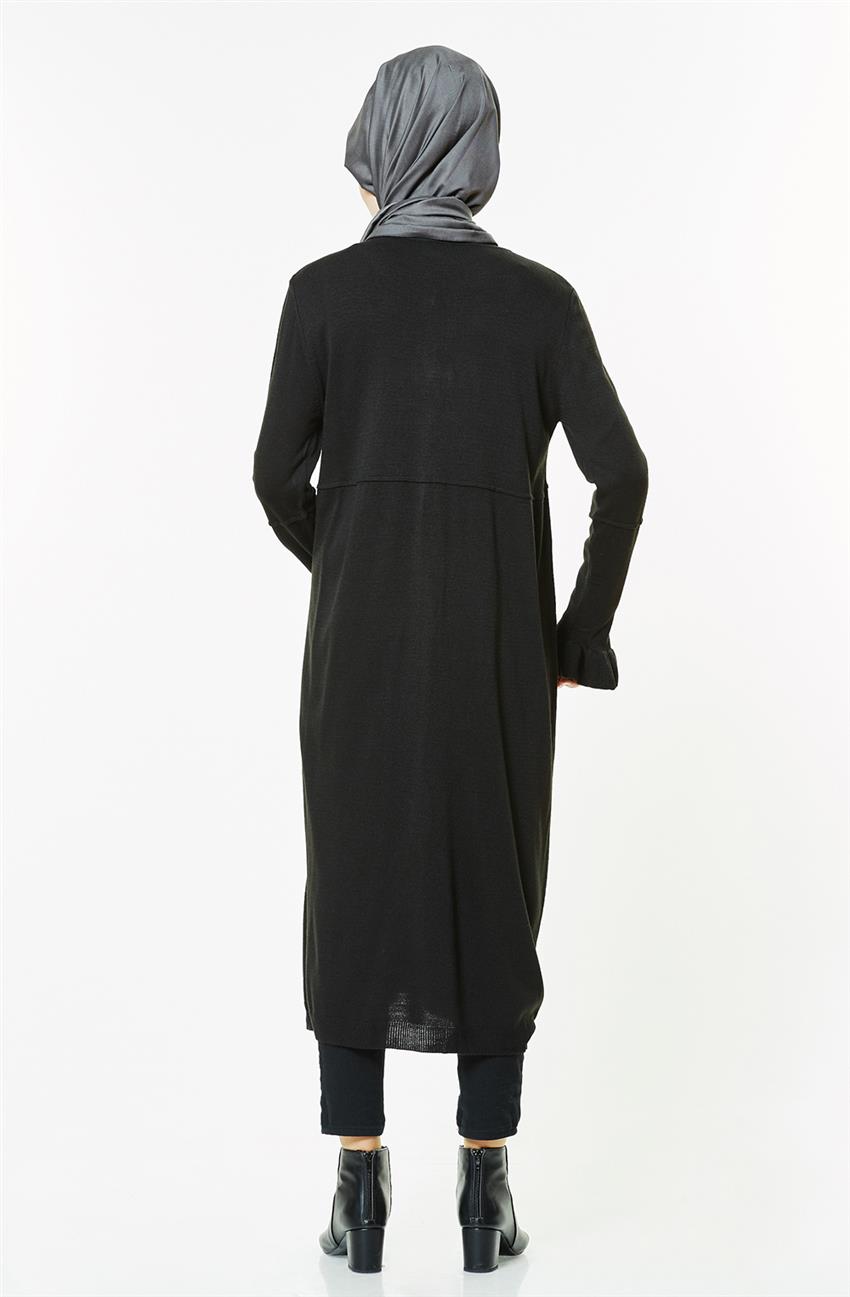 Pilise Knitwear Cardigan-Black 15049-01