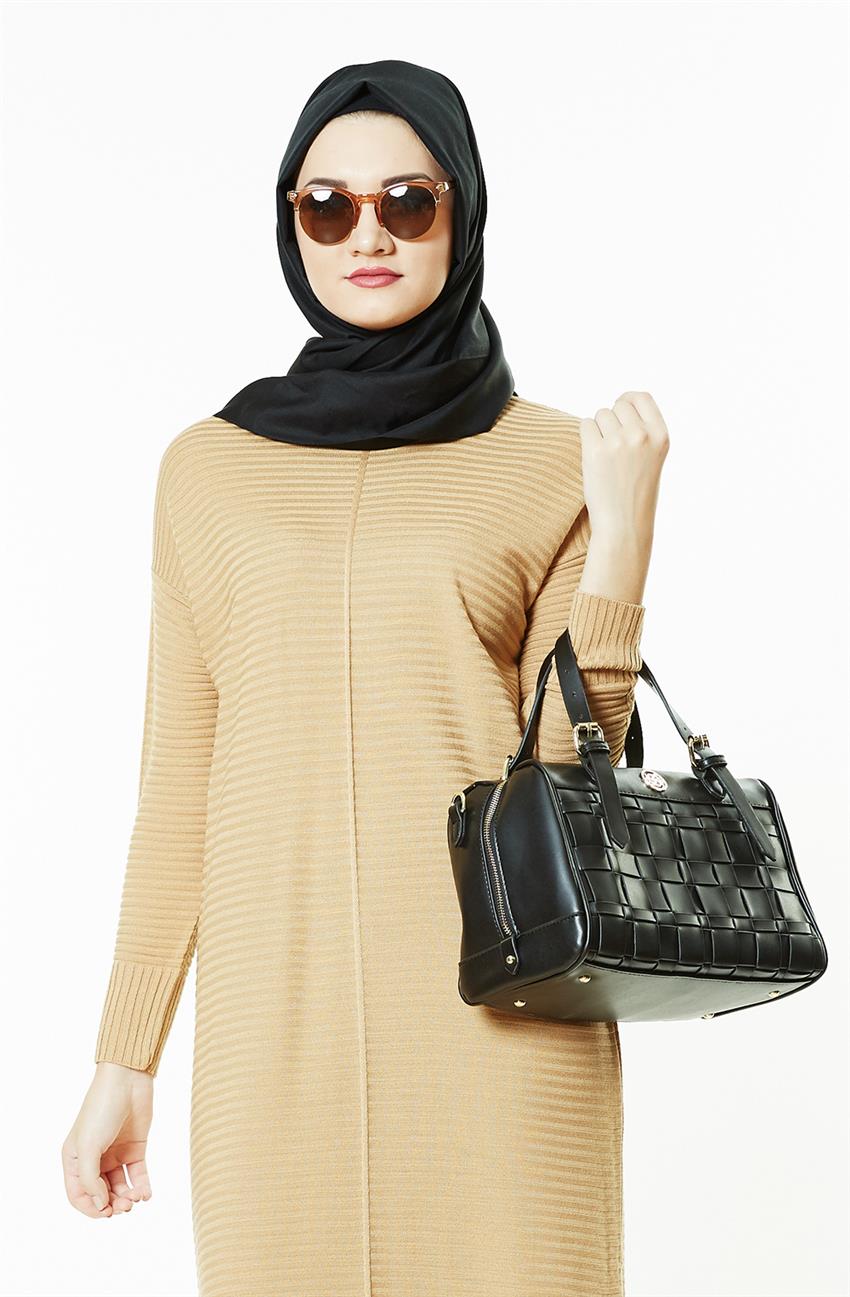 Pilise Knitwear Tunic-Camel 2501-46