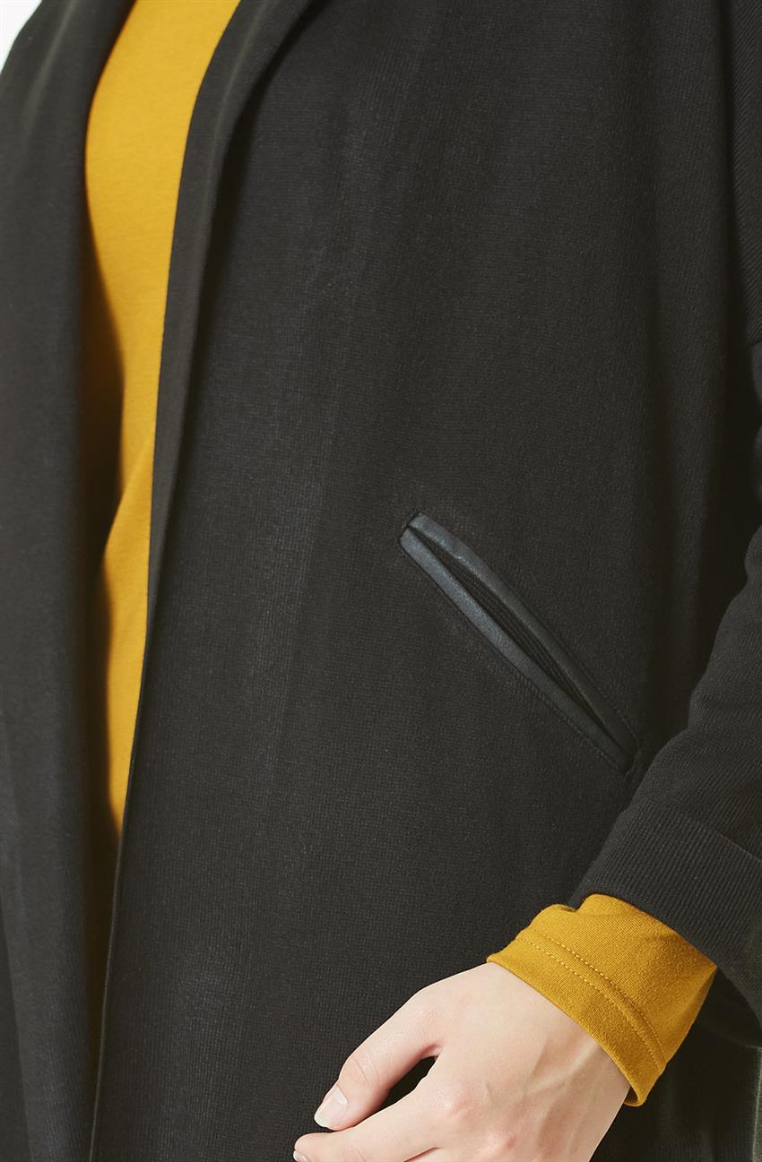 Knitwear Cardigan-Black 14523-01