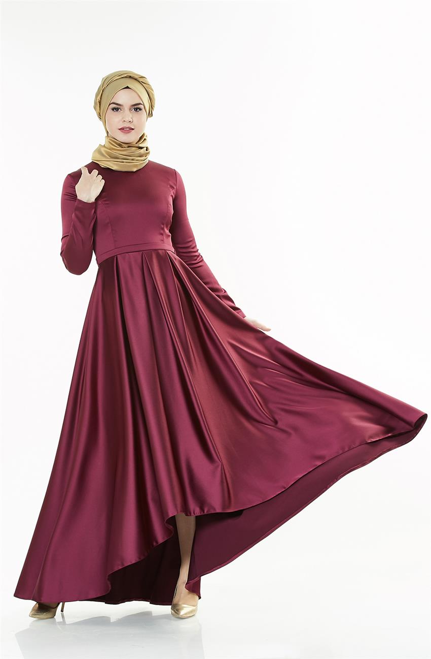 Evening Dress Dress-Plum 2224-51