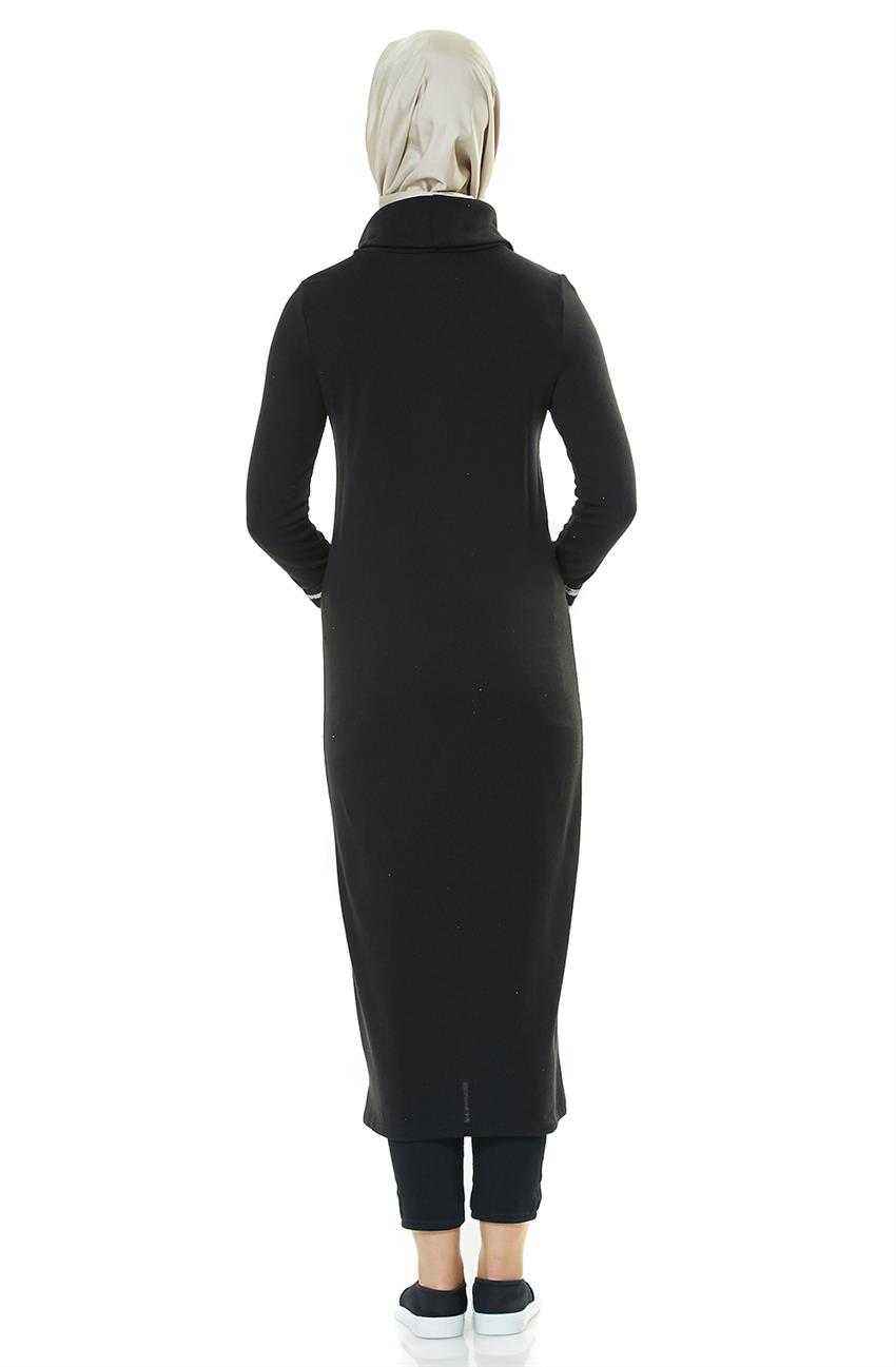 Knitwear Dress-Black 14598-01