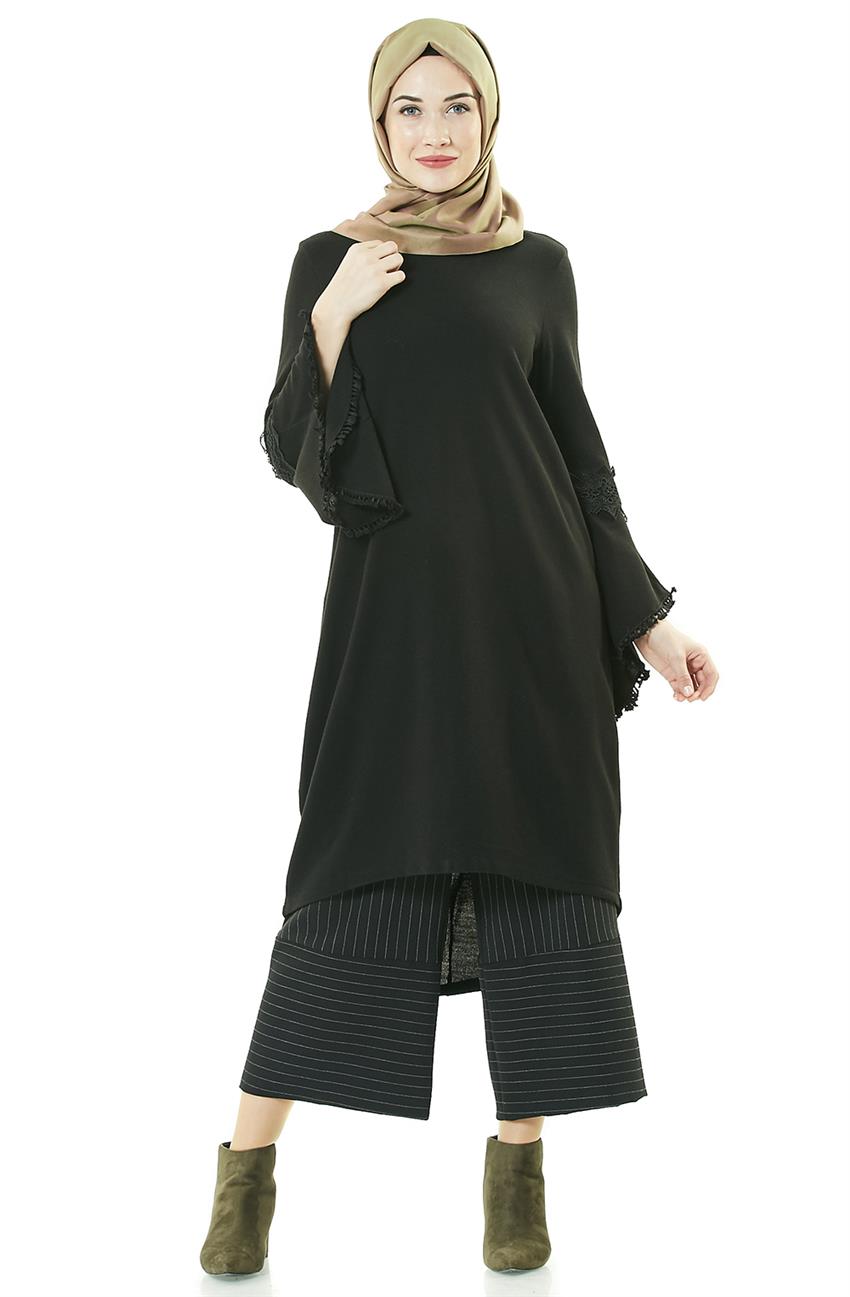 Knitwear Tunic-Black 15127-01