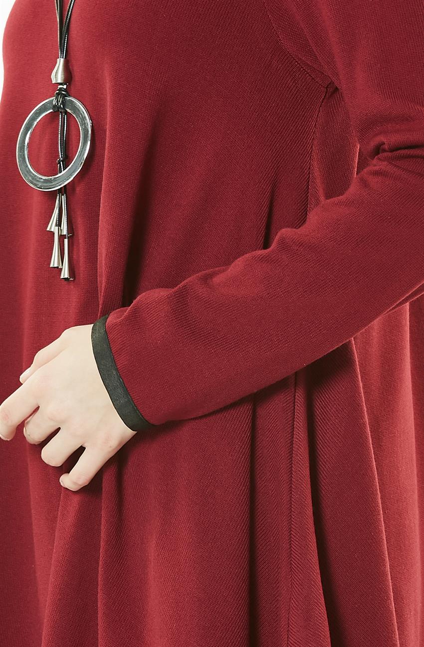 Knitwear Tunic-Claret Red 15177-67