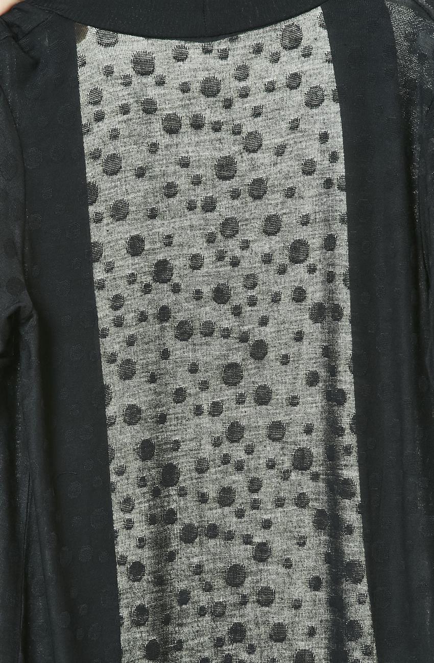 Knitwear Cardigan-Black 2547-01