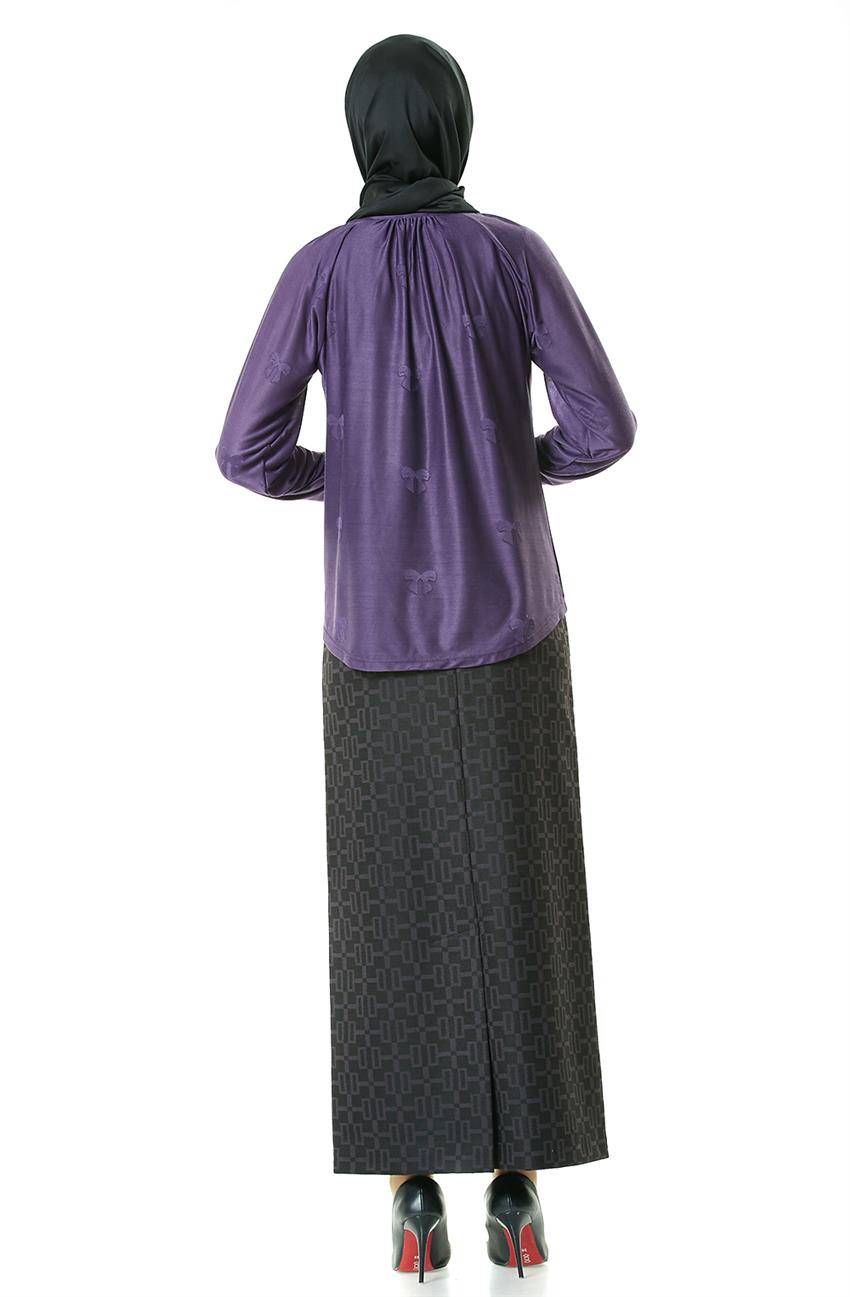 Knitwear Blouse-Purple 2747-45