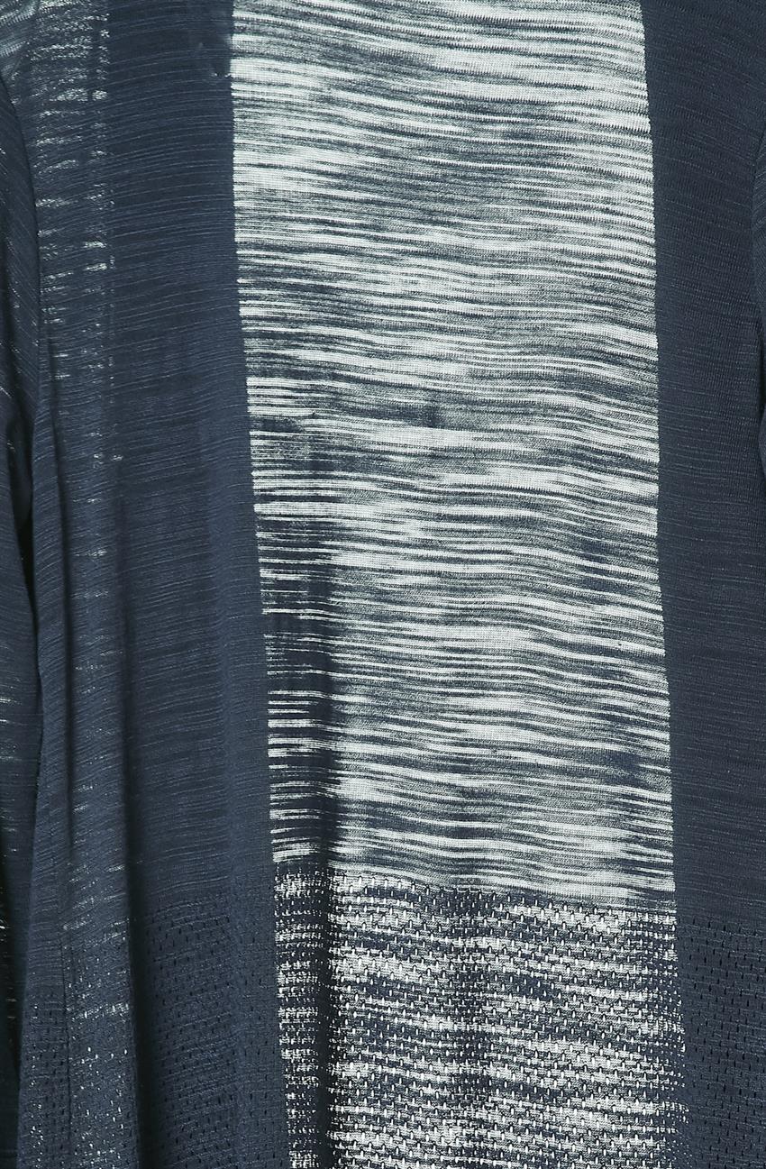 Knitwear Cardigan-Navy Blue 18185-17