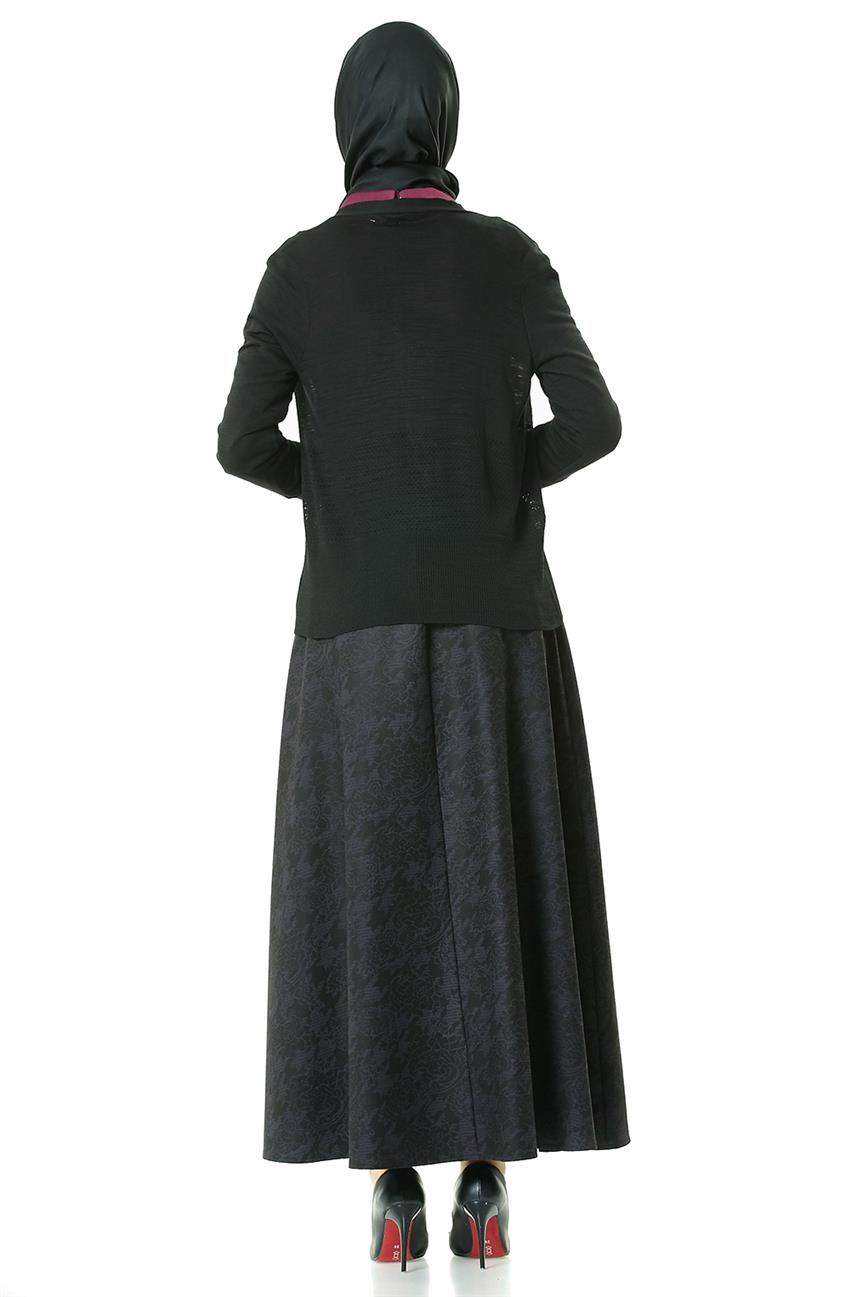 Knitwear Cardigan-Black 18188-01