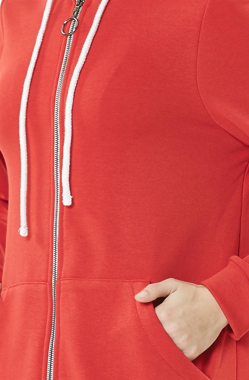 Sweatshirt-أحمر ar-7K1T057-34