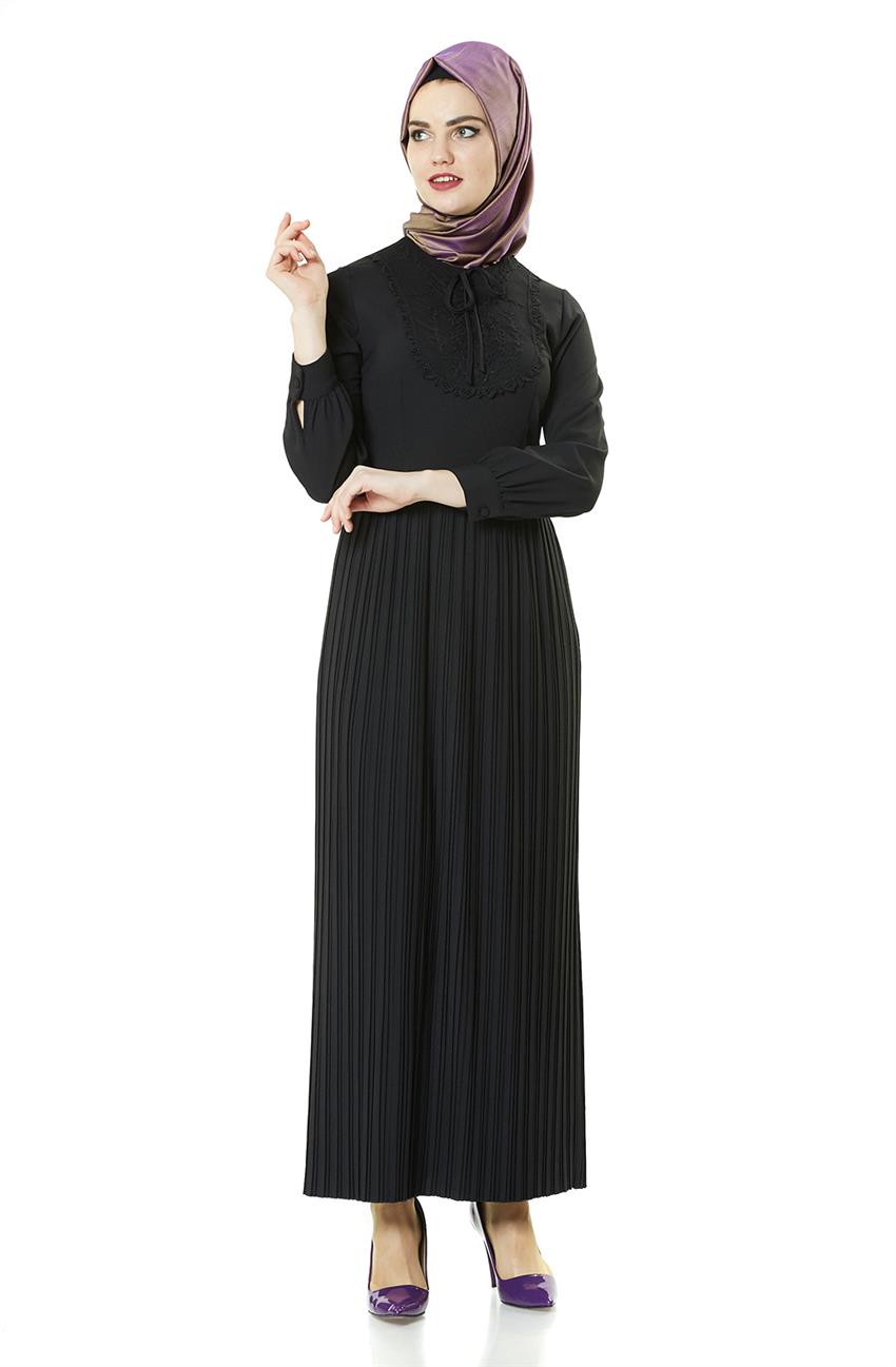 Siyah Elbise 7500-01
