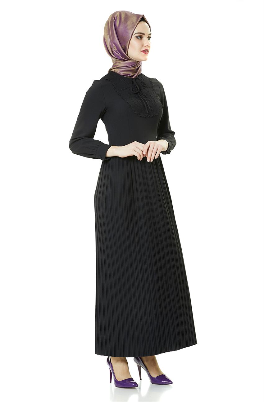 Siyah Elbise 7500-01