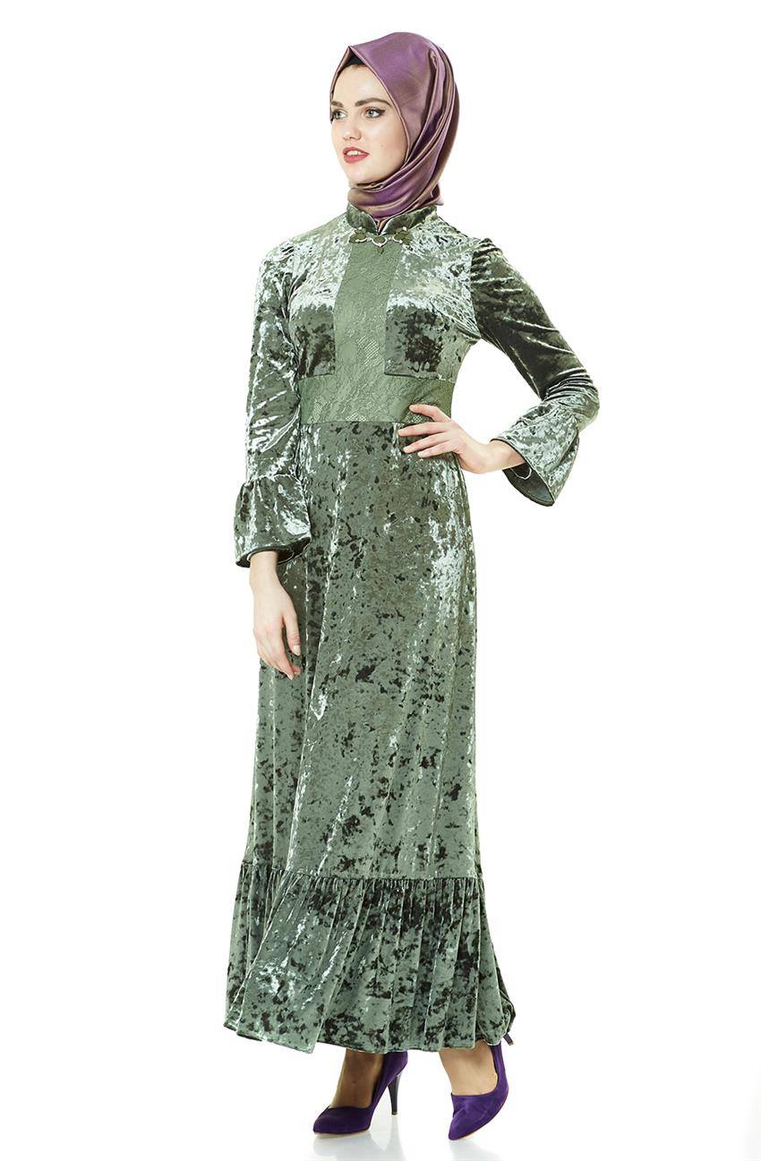 Yeşil Elbise 7502-21
