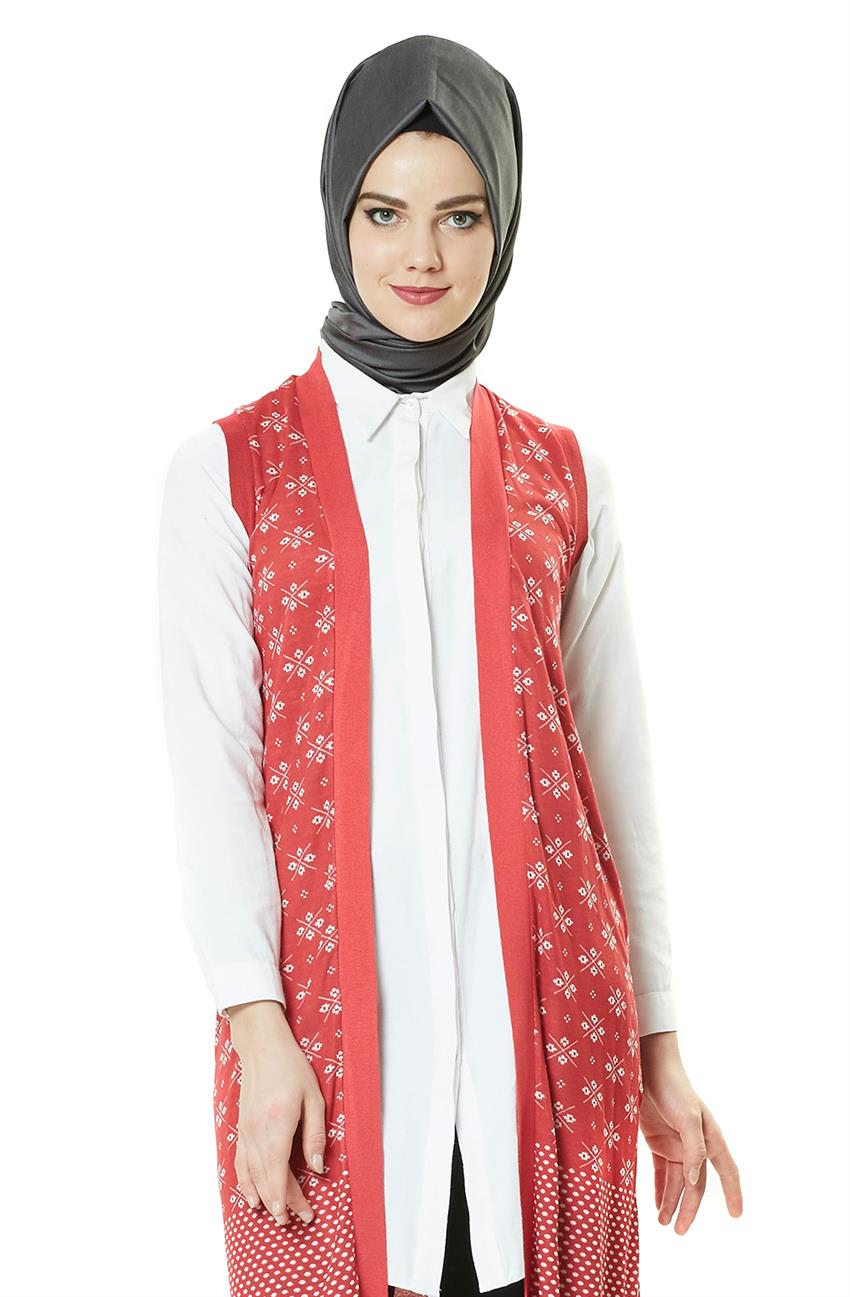 Knitwear Vest-Red 18082-34