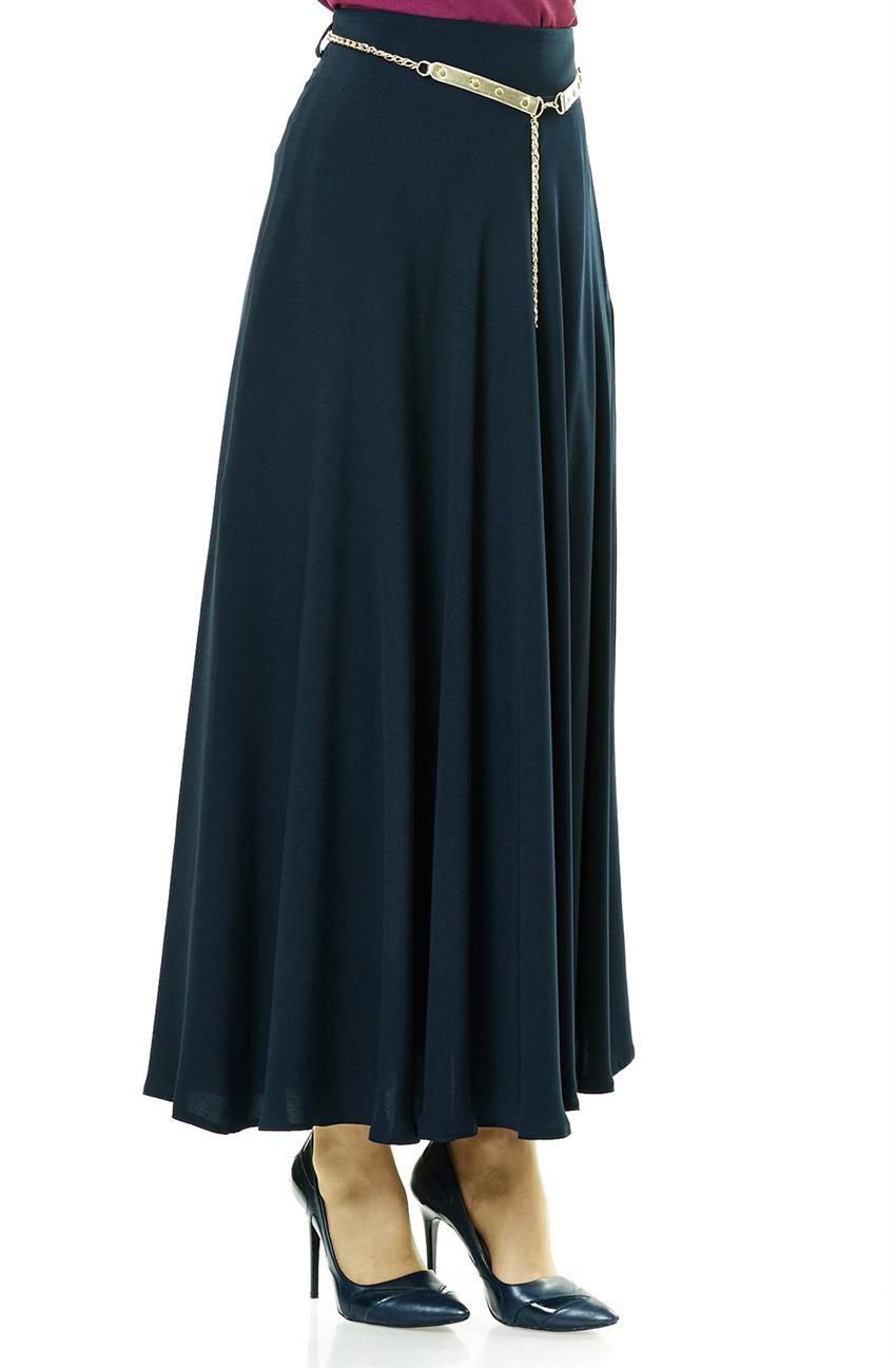 Skirt-Navy Blue 8364-17