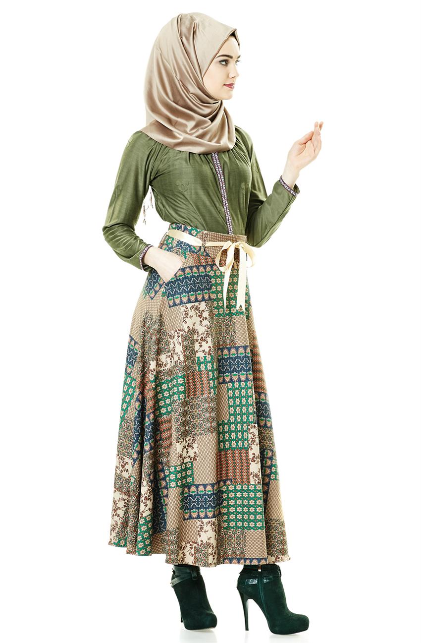 Skirt-Green 8898-21
