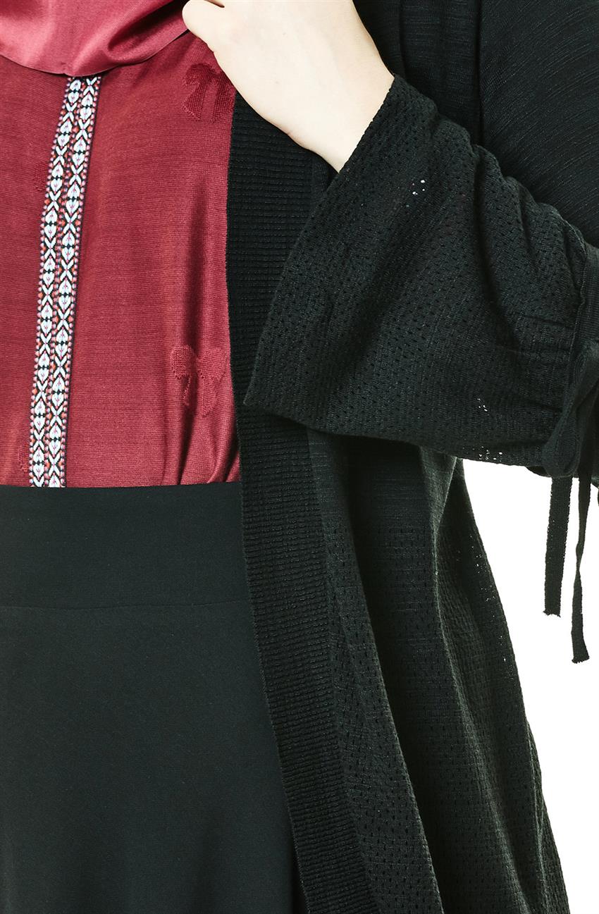 Knitwear Cardigan-Black 18185-01