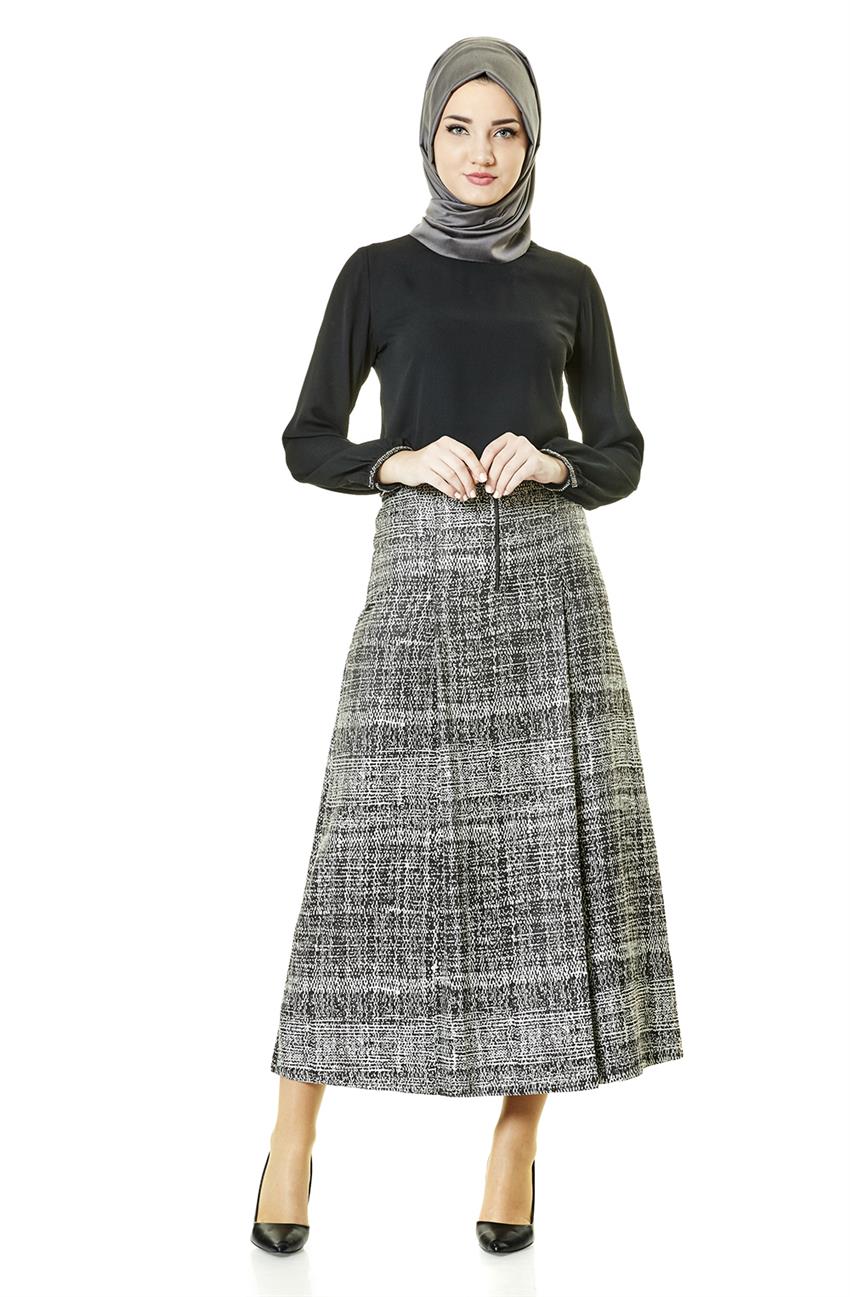 Tuğba Skirt-Black J8137-09