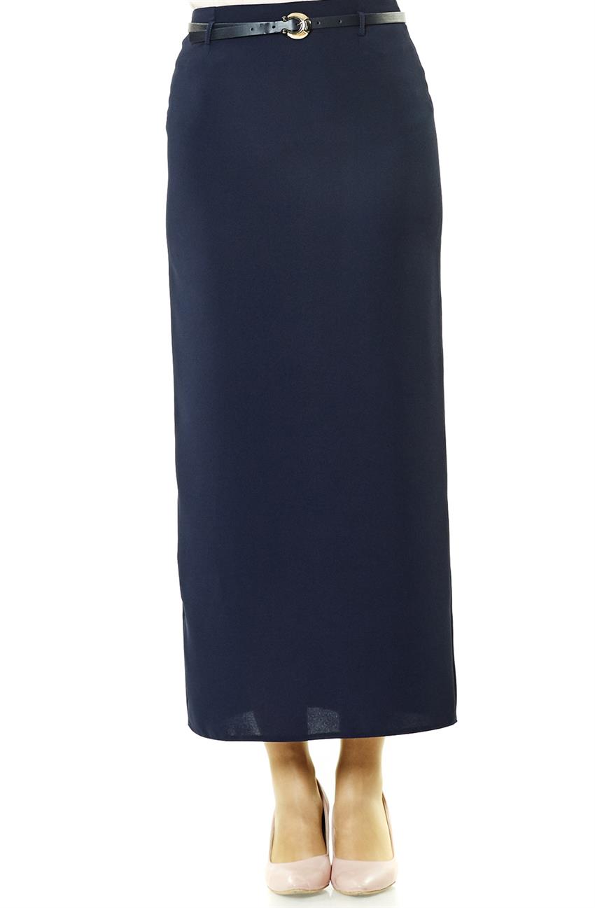 Skirt-Navy Blue 1367-17