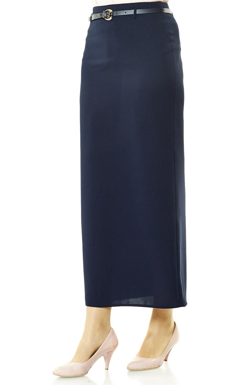 Skirt-Navy Blue 1367-17