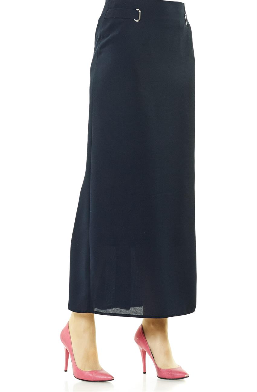 Skirt-Navy Blue 1373-17