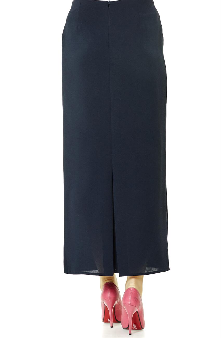 Skirt-Navy Blue 1373-17