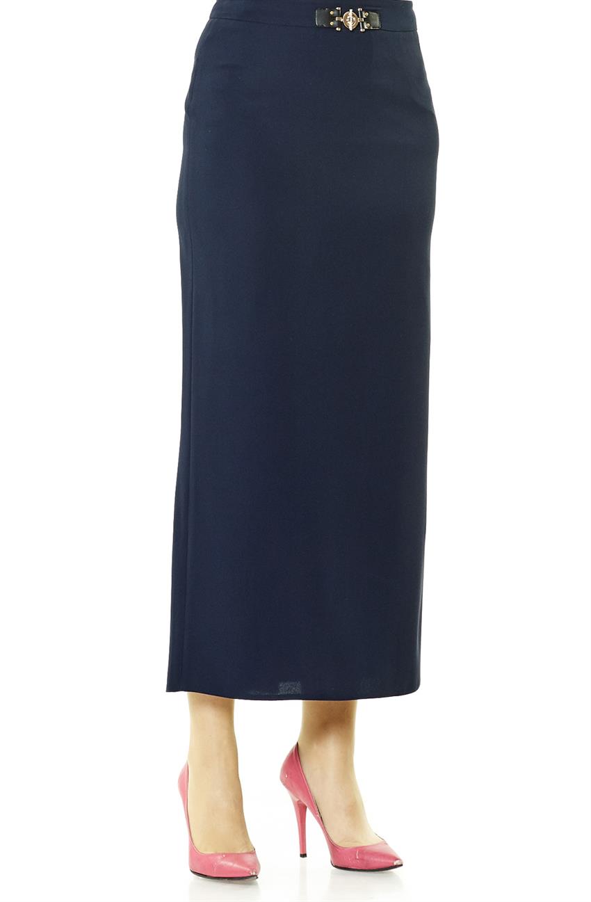 Skirt-Navy Blue 1380-17