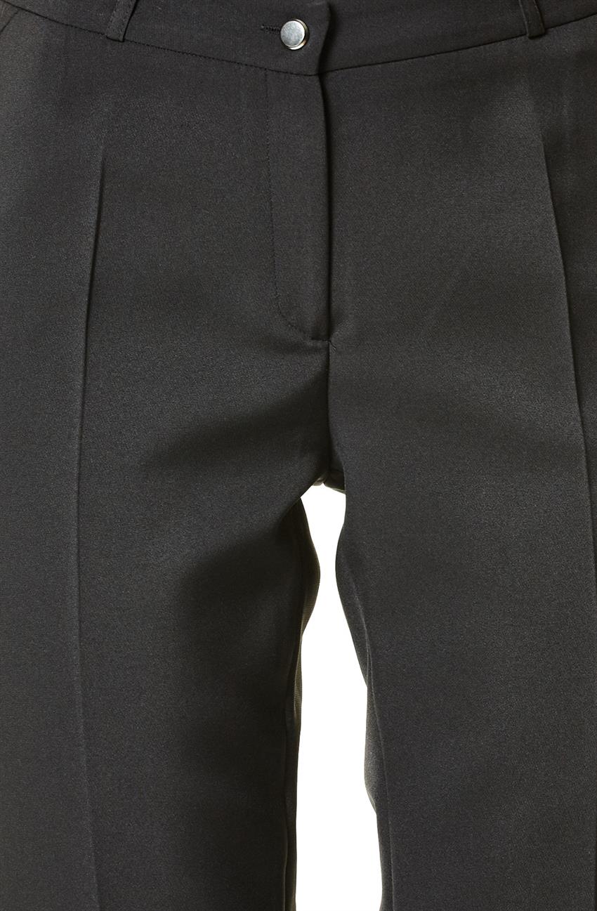 Klasik Kesim Siyah Pantolon 1260-01