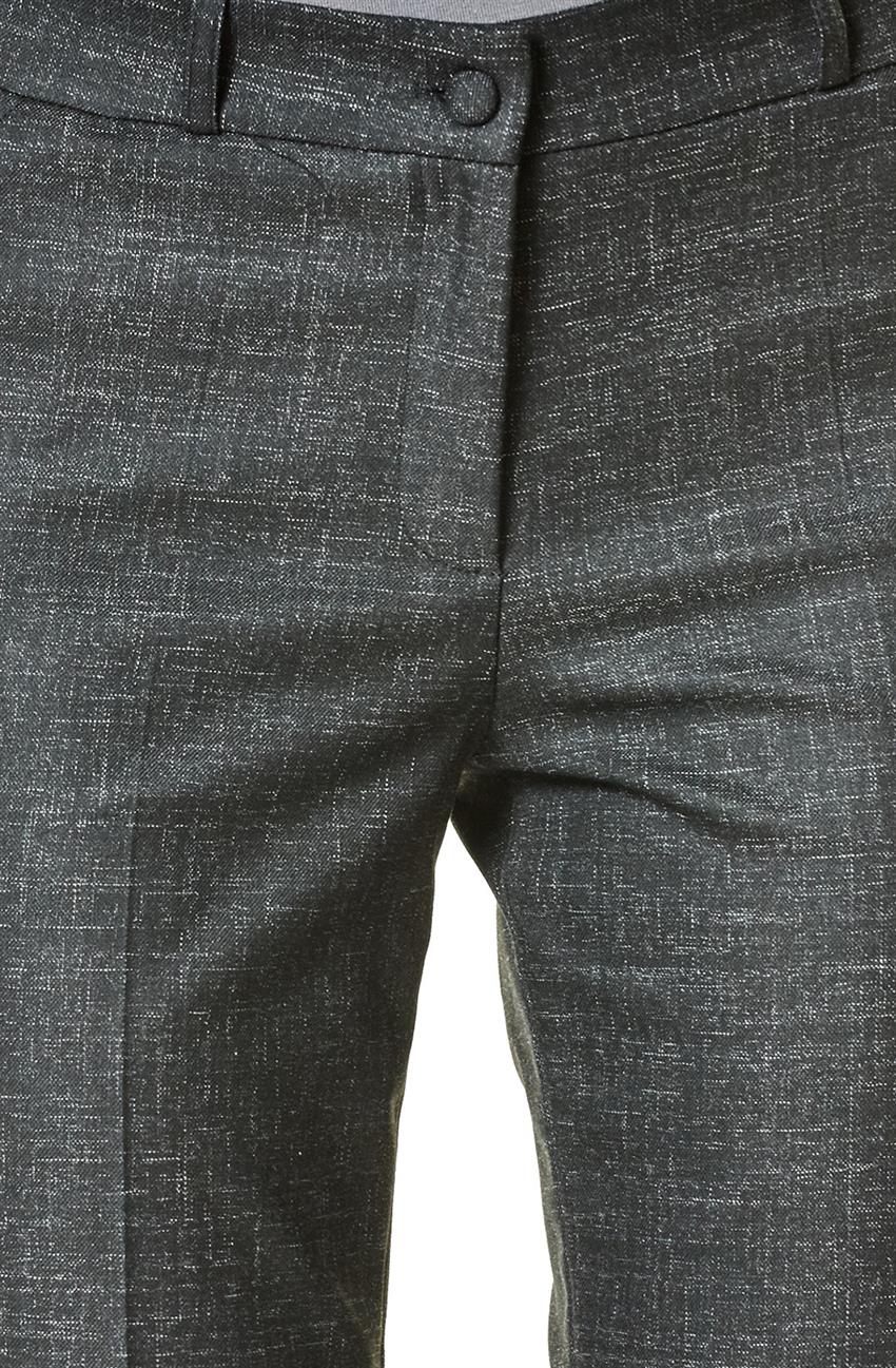 Klasik Kesim Siyah Pantolon 1425-01
