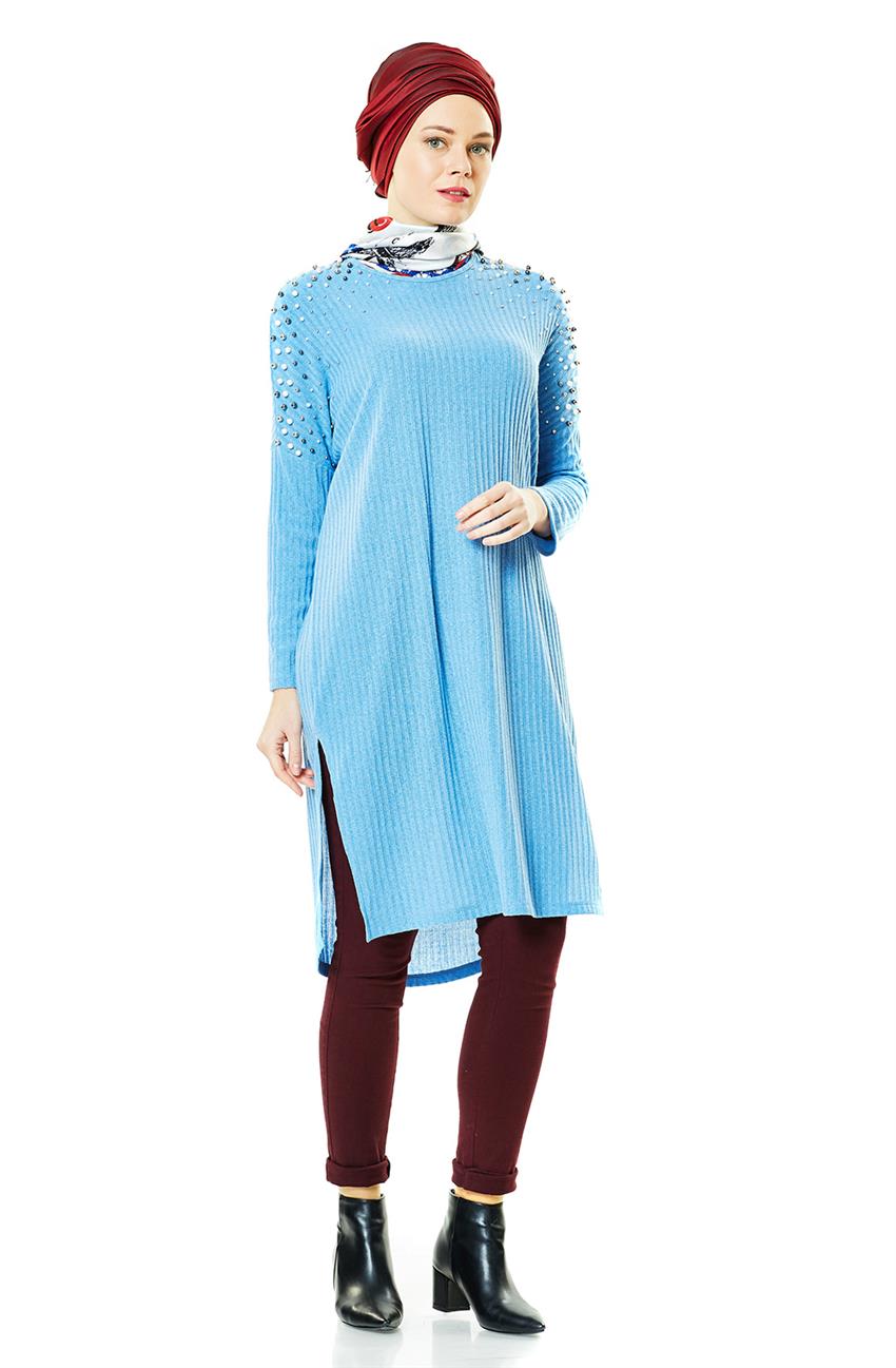 Knitwear Tunic-Koyu Blue 15480-16