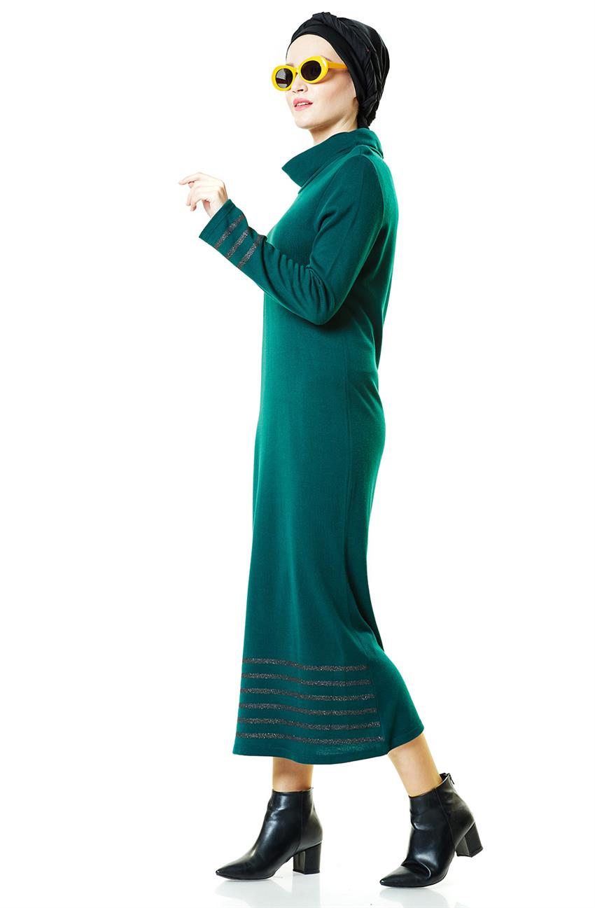 Knitwear Dress-Emerald 14598-62
