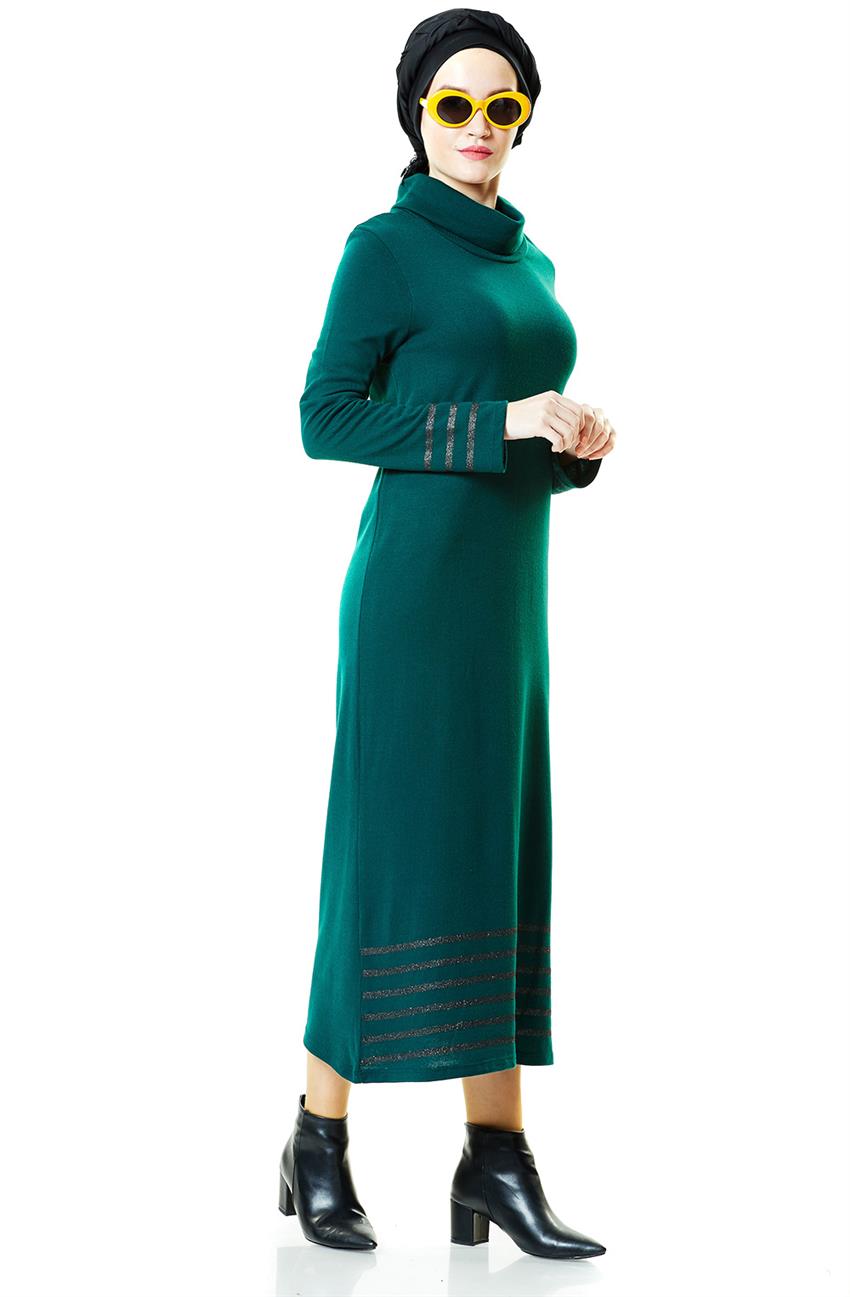 Knitwear Dress-Emerald 14598-62