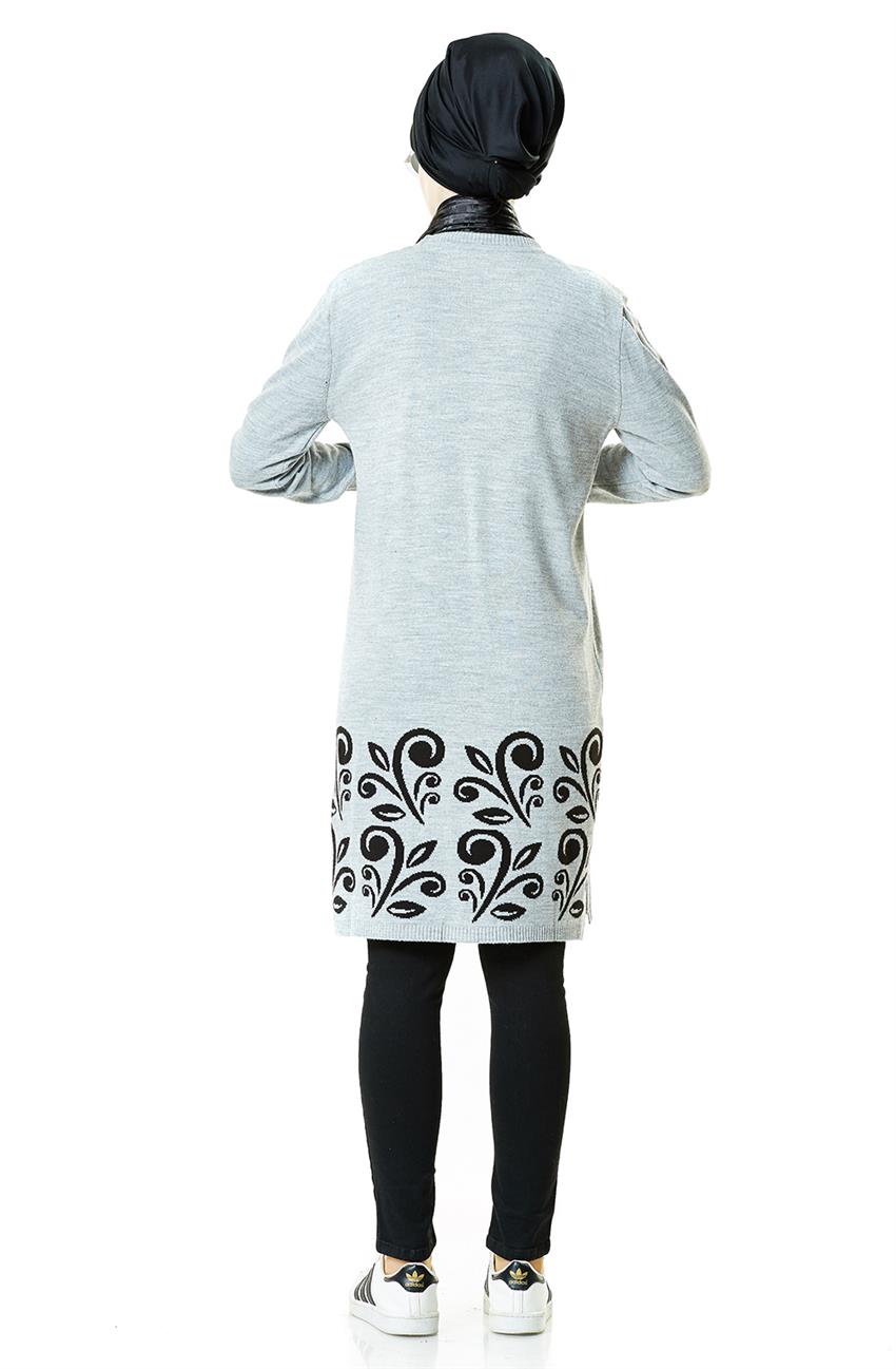 Pilise Knitwear Tunic-Gray 15055-04
