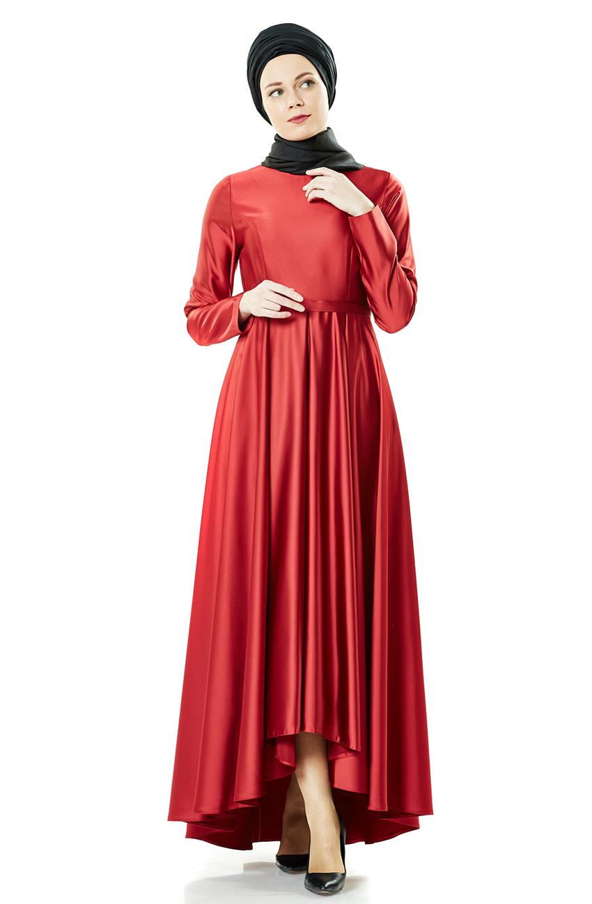 Abiye Kırmızı Elbise PN8189-34
