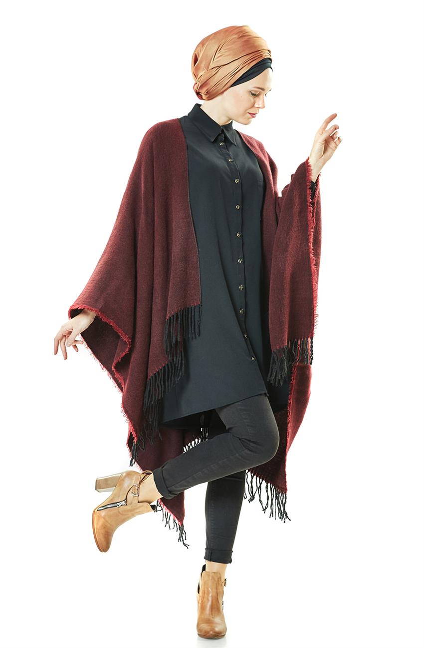 Poncho 40056-67 Claret Red