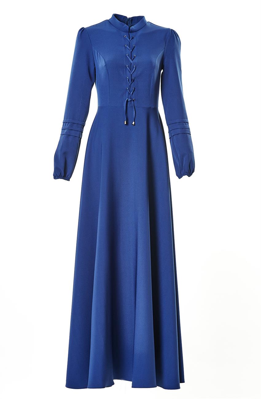 فستان-أزرق غامق LR8299-47