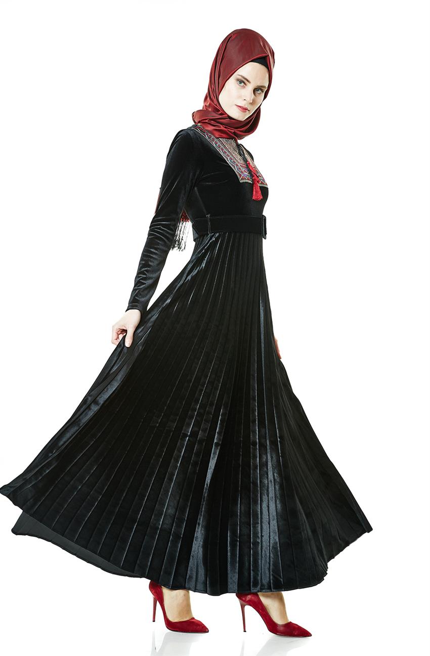 فستان-أسود LR8297-01