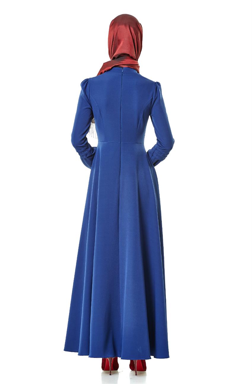 فستان-أزرق غامق LR8299-47