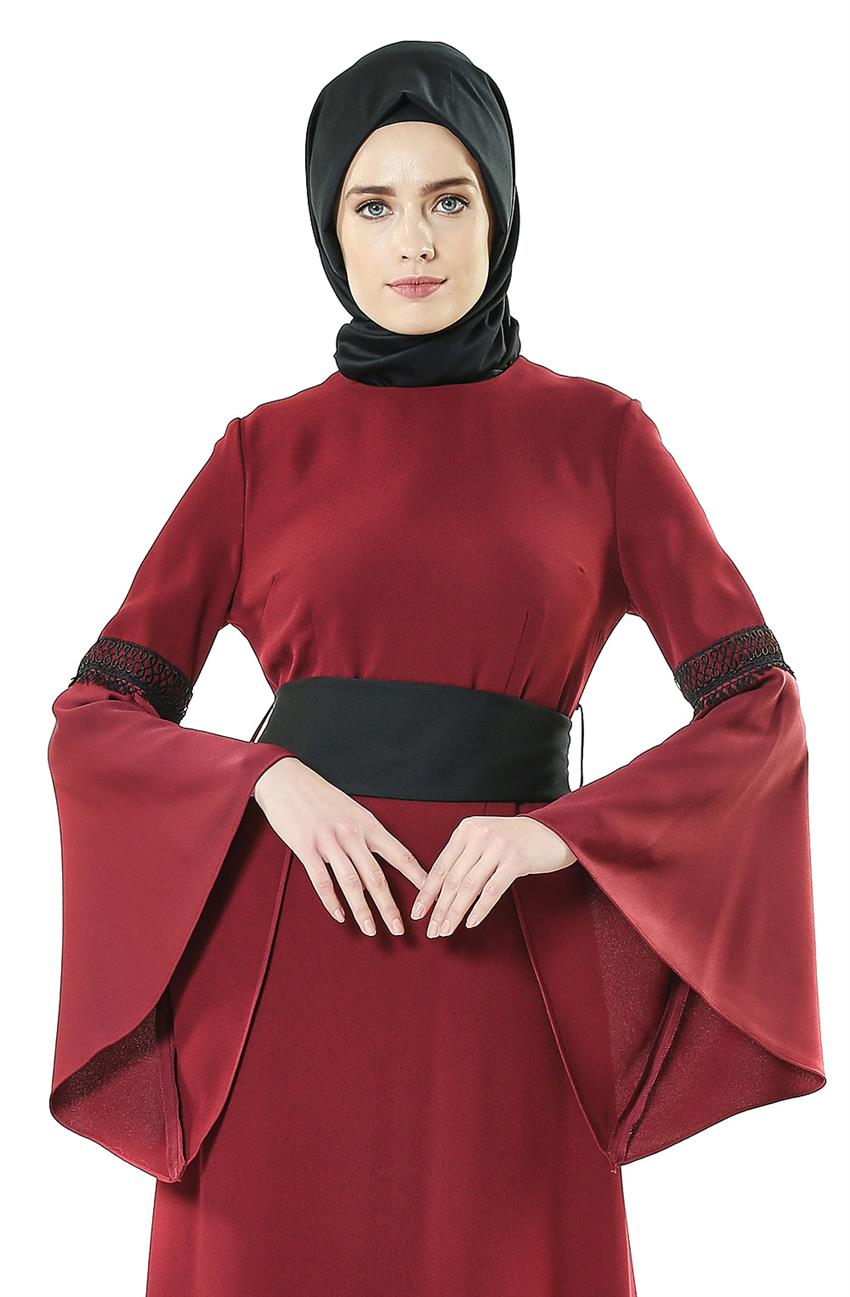 Dress-Claret Red KA-A7-23056-26