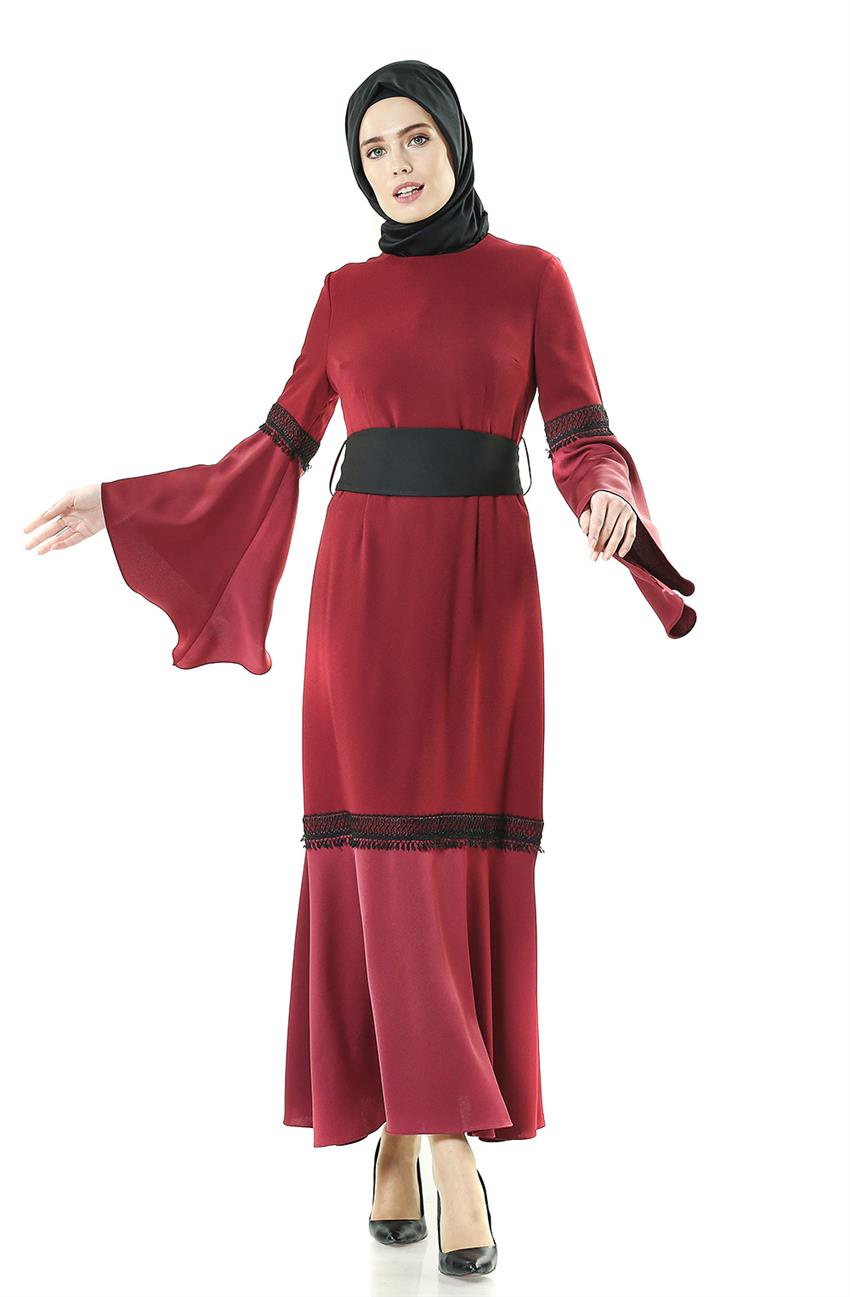 Dress-Claret Red KA-A7-23056-26