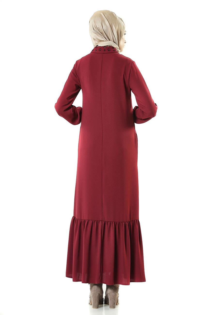 Dress-Claret Red KA-A7-23074-26
