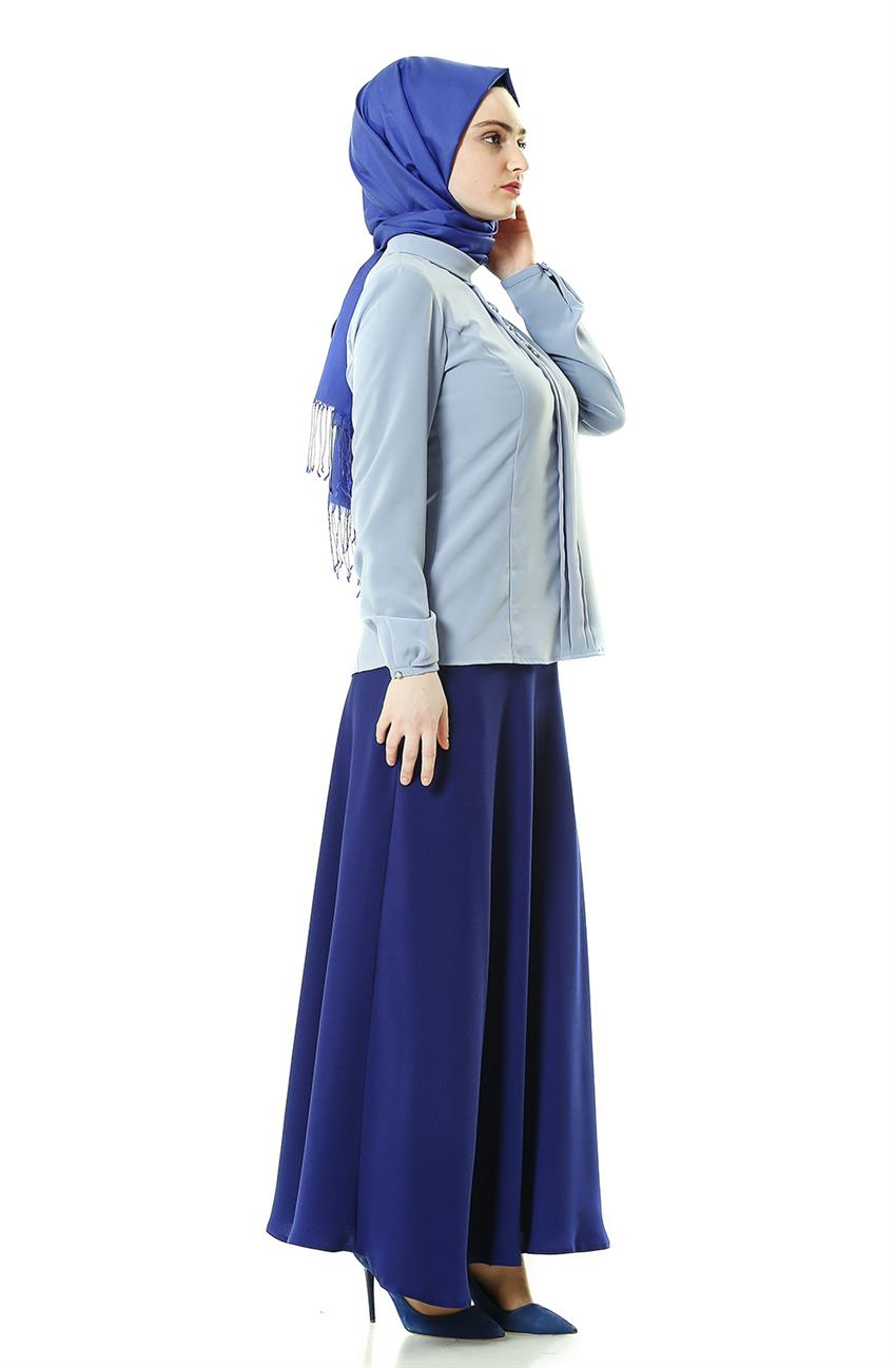 Skirt-Navy Blue 7K1410-17