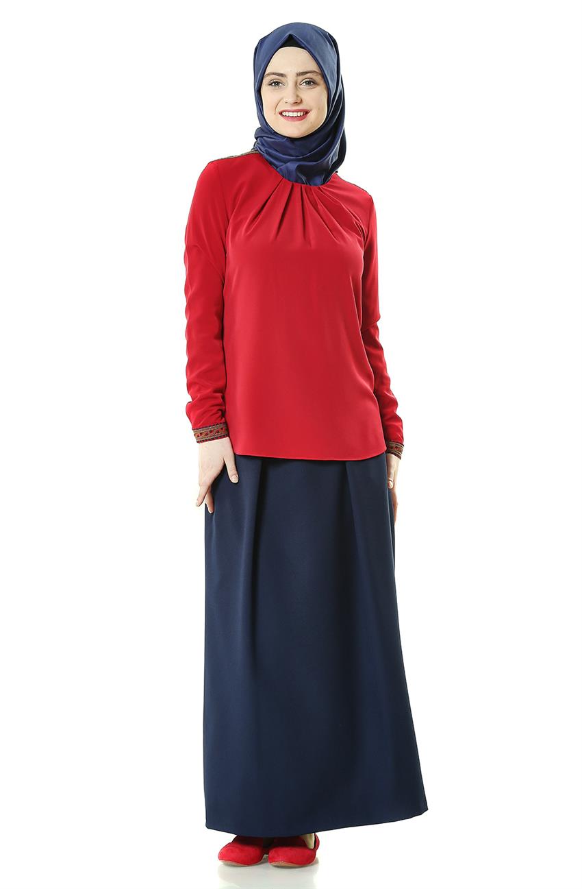 Blouse-Red Z1064-11