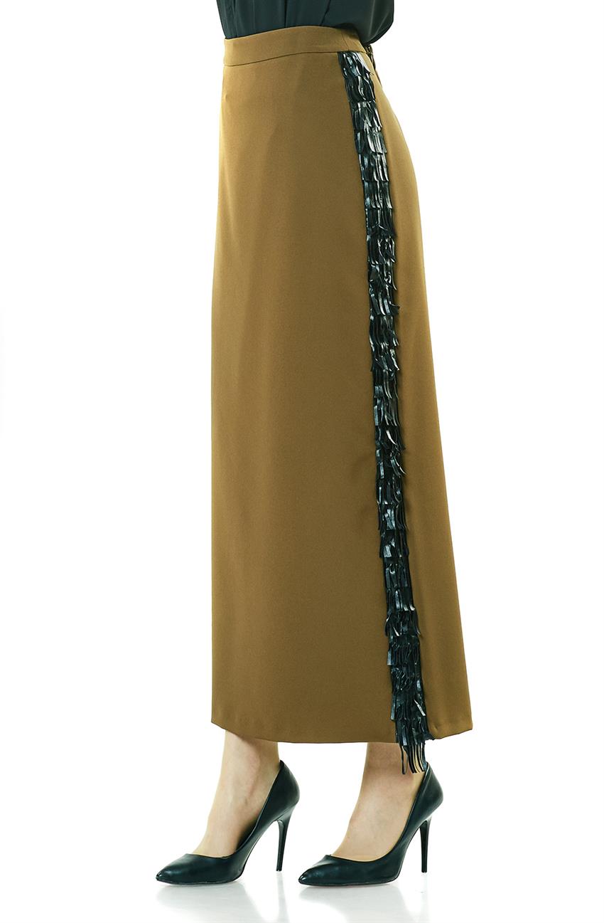 Skirt-Olive KA-A7-12077-33