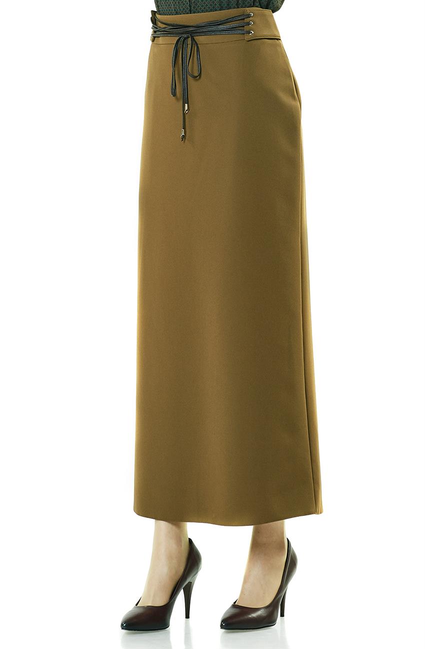 Skirt-Olive KA-A7-12085-33