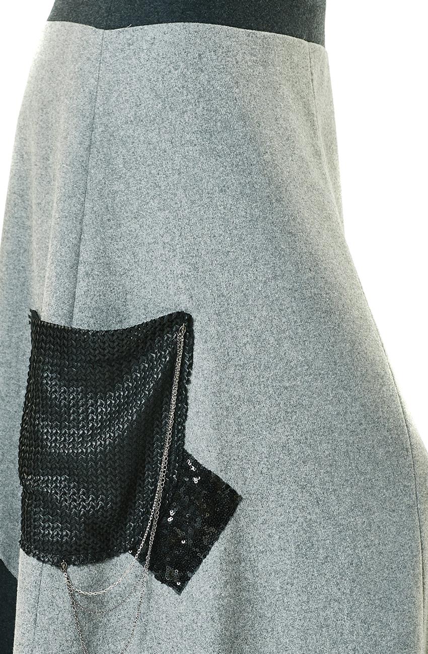 Skirt-Gray KA-A7-12092-07