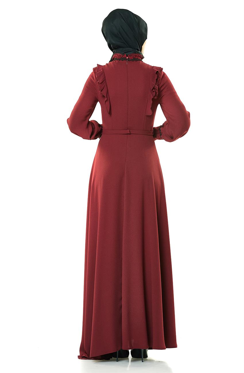Dress-Claret Red KA-A7-23096-26